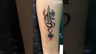 Maa Paa Tattoo Design |New tattoo WhatsApp status|Trishul tattoo design on hand video #tattoo#shorts