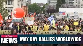 Labor Day protests take place in Europe  to mark May Day