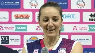 Maja Ognjenovic dopo la vittoria 3-0 contro Omag Mt San Giovanni In Marignano