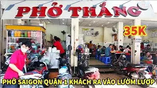 PHỞ SAIGON QUẬN 1 Kh&aacute;ch Ra V&agrave;o Lườm Lượp Chưa Thấy Ở Đ&acirc;u Đ&ocirc;ng Vậy V&igrave; Sao? || thisaigon