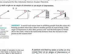Angle Of Elevation and Depression Trig
