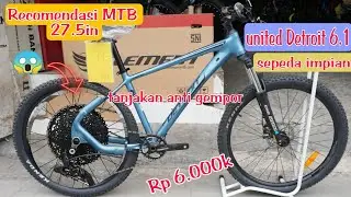 Recommended mtb 27.5 in, united detroit 6.1, 12x1speed niseko, suspension coil, frem alloy, boost,