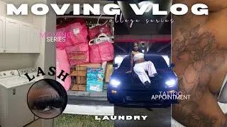 COLLEGE SERIES:001 Back to college maintenance vlog, hair, lashes, packing, etc