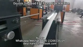 PE Foam Pipe Extruder PE Foam Tube Extrusion Line EPE Foam Profile Fruit Net Making Machine