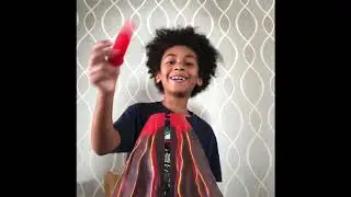 Bryce unboxes an erupting volcano! First toy review!