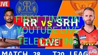 LIVE TELECASTING IPL 2020 RR vs SRH l FIRST TIME ON YOUTUBE