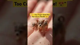 🐶🐱 Tiny Finger-Sized Pets! Too Cute to Handle❤  #TinyPets #CuteAnimals #MiniDog #MiniCat  #PetLovers