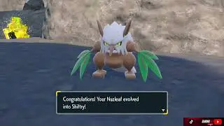 Nuzleaf Evolves Into Shiftry Pok&eacute;mon Violet The Teal Mask DLC