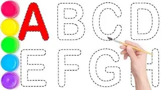 Learn ABC with Tracing and Coloring | Kids Learning Video | learnwithcolourz 