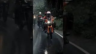 Africa Twin Full Send in rain 🤣😅😎  #advrider #adventuremotorcycle #africatwin