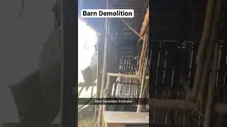Barn Demo Estimate #junkremoval #smallbusiness #junkremovalservice #sidehustle #demolition