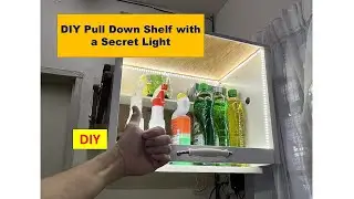 DIY Pull-Down Shelf with a Secret Light/Amazing DIY