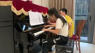 Naree learning piano นารี เรียนเปียโน 23 March BE 2568 #learningpiano #เรียนเปียโน