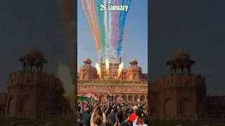 Indian Army Republic Day Celebration at Lal Qila | Gun Salute & Tricolour Smoke Sky 🇮🇳