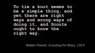 basic seven knot in scouting