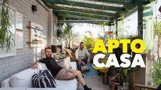 A CASA CONTA HISTÓRIAS DE QUEM VIVE ALI - DECORAÇÃO DUPLEX COM JARDIM NA VARANDA