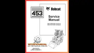 BOBCAT 853 853H SKID STEER LOADER WORKSHOP SERVICE REPAIR, PARTS MANUAL