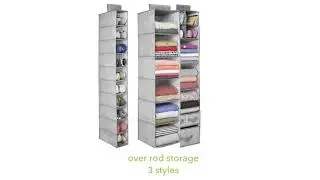Fabric Storage Organizers for Your Closet - mDesign