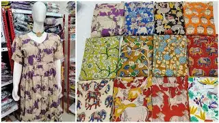 Kalamkari and Jungle theme cotton frocks ! To order whatsapp 6300895398 ! Free shipping