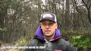 Marc de Reuver makkelijk rijdend op het zware Nunspeet