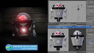 Dança Robô Animação Blender 3d - Senta o dedo no like!