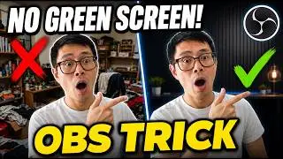 How to Remove Background Webcam (without Green Screen) in OBS Studio
