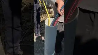 Submersible pump installation in Borwell