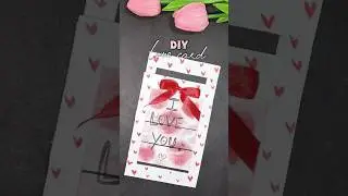 Love Card DIY💗| easy secret card😶&zwj;🌫️#lovecard #craft #love #shorts