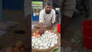 Hardworking Man Selling King Of Half Boiled Egg 😋😱#food #shorts