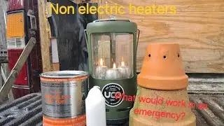 Emergency heater that don't use electricity | Truck camper testing