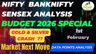 Nifty Banknifty Sensex Gold & Silver Analysis | 1st February 2026 | Data Options Trading