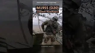 M1955 (D20) 152mm Howitzer - Hungaria Artillery Training #shorts #howitzer