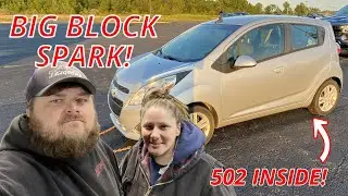 SHOVING A BIG BLOCK IN A CHEVY SPARK! CHASING WORLD RECORDS! EPISODE 1
