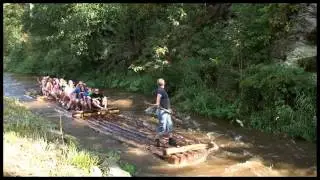 Flo&szlig;fahrt auf der Wilden Rodach  bei Wallenfels 2013