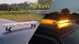 AgriEyes W54 LED tow truck light bar, amber modular strobe lights bar for emergency vehicles.
