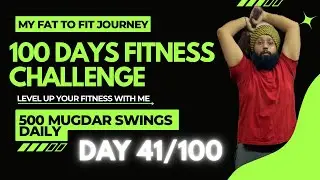 Day 41/100💪100 Days Challenge🏋️&zwj;♂️500 Mugdar Swings Daily🔥 #exercise #motivation #fitness #workout