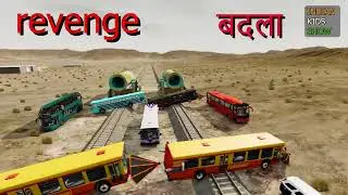 Train Vs bus community fight revenge