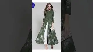 Slit Kurti designs Ideas/Side and Front Cut Kurti Designs/ Trending Front Cut Kurti/#kurtidesign