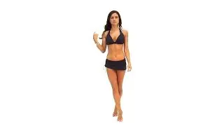 DKNY Brigitte Solid Halter Bra Top | SwimOutlet.com