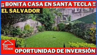CASA GRANDE EN VENTA EN VIA DEL MAR SANTA TECLA EL SALVADOR