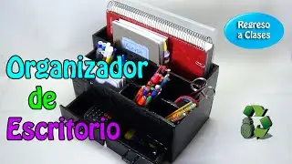 Organizador de Escritorio con cartón (Reciclaje) Ecobrisa.