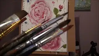9 Must Have brushes for painting flowers with acrylic or oil paint for beginners
