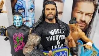 WWE ELITE 84 ROMAN REIGNS JEFF HARDY & ANGEL GARZA ACTION FIGURE REVIEW