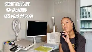 LAW SCHOOL DESK TOUR | WHAT SUPPLIES DO YOU NEED?