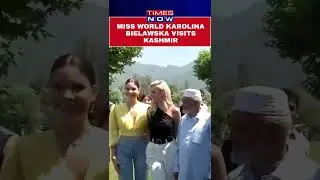 Miss World Karolina Bielawska Arrives In Kashmir On Day-Long Tour #shorts