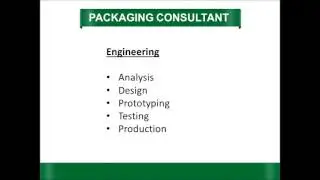 Packaging Consultant