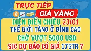 🔴Trực Tiếp Giá Vàng Chiều 23/01/2026 - Giá Vàng 9999 SJC Vàng Thế Giới Mới Nhất #giavang #sjc #9999