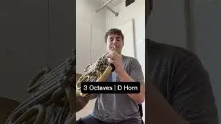 3 Octave | A harmonic series on horn  #frenchhorn #warmup #corno