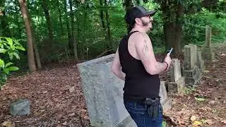 We visited a very old cemetery with federal union soldiers
