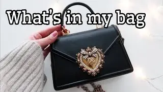 WHAT'S IN MY BAG - Dolce Gabbana Devotion bag - MIT&Auml; ON MINUN LAUKUSSA? ЧТО В МОЕЙ СУМКЕ?